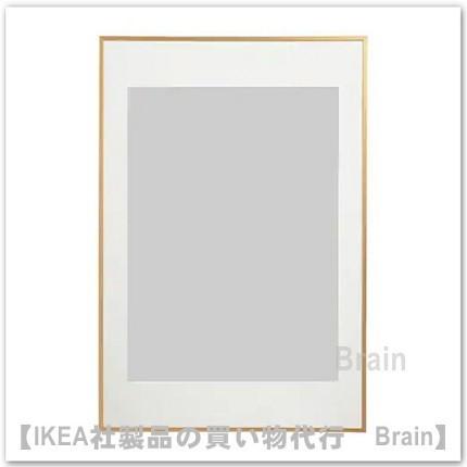 イケア（IKEA） LOMVIKEN フレーム/61×91cm ゴールドカラー(904.195.31