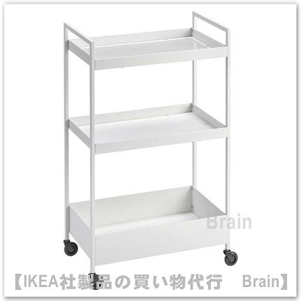 イケア（IKEA） NISSAFORS/ニッサフォース ワゴン50.5x30x83 cm