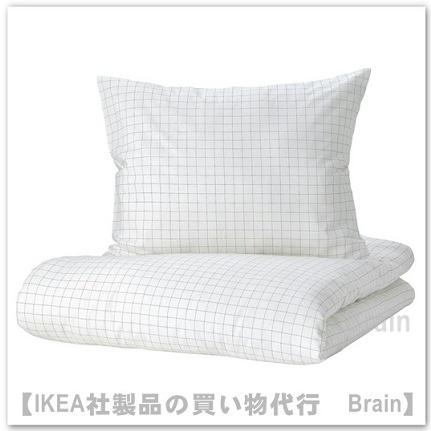 イケア IKEA/イケア VANKRETS/ヴェンクレッツ 掛け布団カバー＆枕