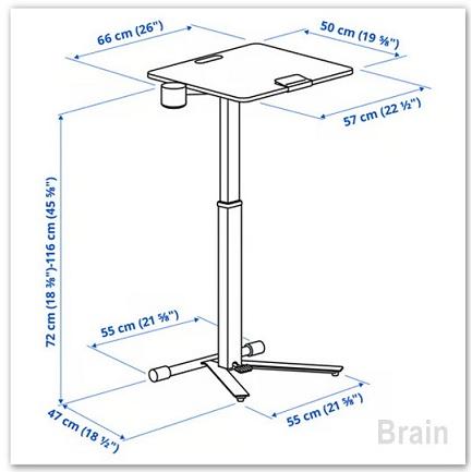 イケア（IKEA） MITTZON/ミッツォーン ラップトップテーブル
