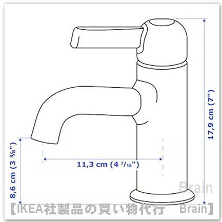 イケア（IKEA） VOXNAN/ヴォクスナン 洗面台用混合栓 クロムメッキ