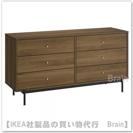 イケア（IKEA） RADMANSO/ロードマンソー チェスト引き出し×6 ブラウン