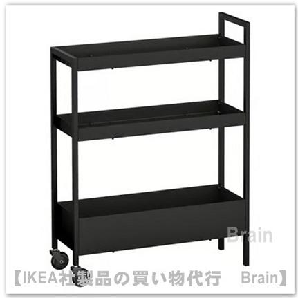 イケア（IKEA） NISSAFORS/ニッサフォース ワゴン50.5x19x67 cm