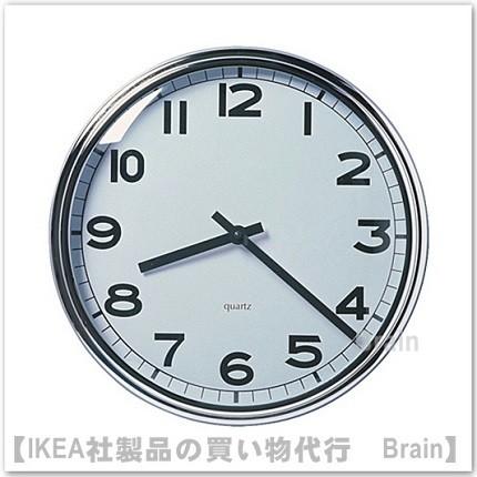 イケア（IKEA） PUGG/プッグ ウォールクロック32 cm ステンレス