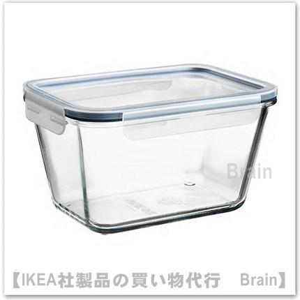 【S】イケアガラスケース イケア（IKEA） IKEA 365+ 保存容器 ふた付き21x15x12cm ガラス