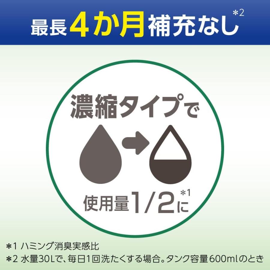 １５個セット　ハミング消臭実感 自動投入専用処方でお洗たくがもっとラクになる! 澄みきったリフレッシュグリーンの香り 700ｍl_4
