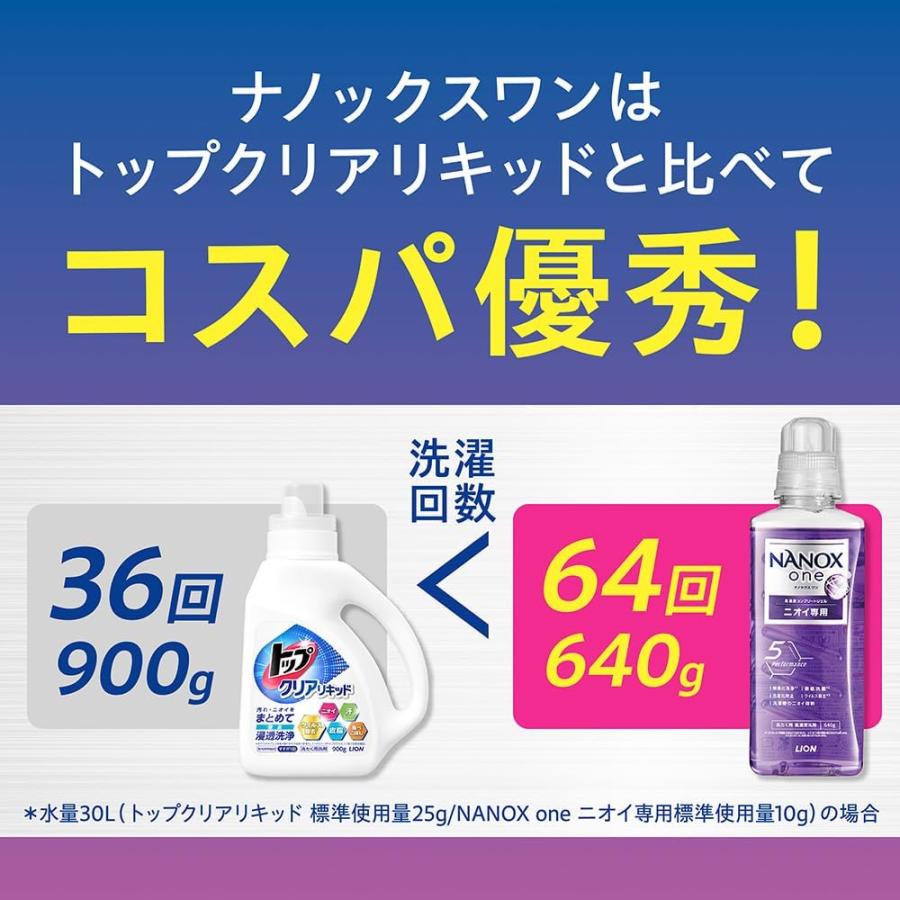スーパーナノックス ニオイ専用 超特大詰め替え用6個セット NANOX one