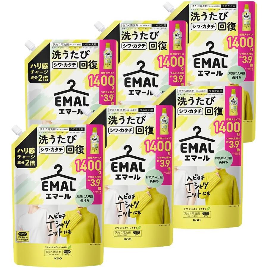 エマール 6個セット エマール 洗濯洗剤 おしゃれ着 ハリ感チャージ成分