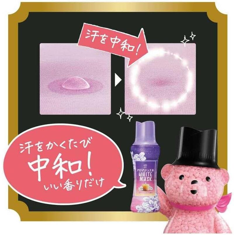 3個セット　P&G レノア アロマジュエル WHITE MUSK 香り付けビーズ ホワイトムスクの香り 詰め替え 1410ml | レノア | 02