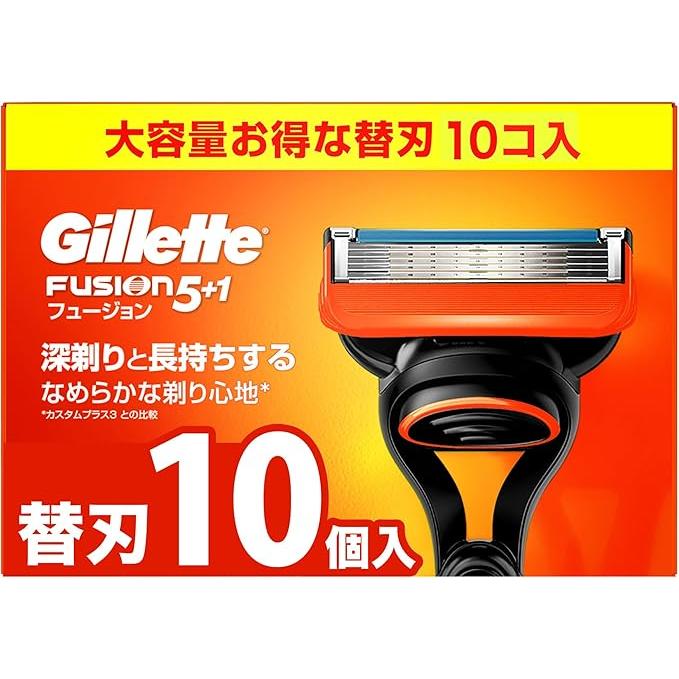 ジレット フュージョン 5+1 マニュアル カミソリ 替刃10個入 : SHOP
