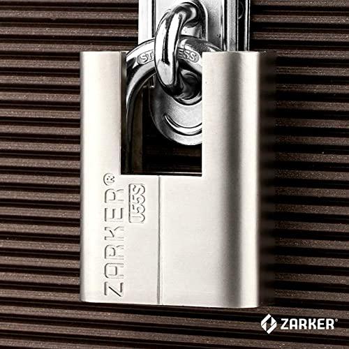 Zarker J55S keyed Padlock-ステンレススチール製ツル、コンテナ、、外部車両など天候の悪い場所に最適 - 1Pack｜shop-chocolat｜06