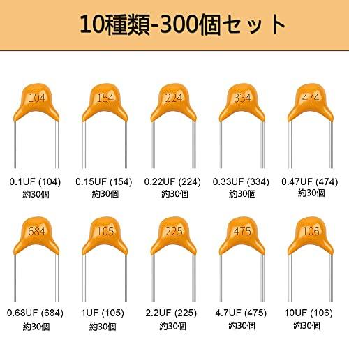 Yandong セラミックコンデンサー 10値0.1uF~10uF 50V コンデンサ Yandong セラミックコンデンサー 10値0.1uF~10uF 50V コンデンサ