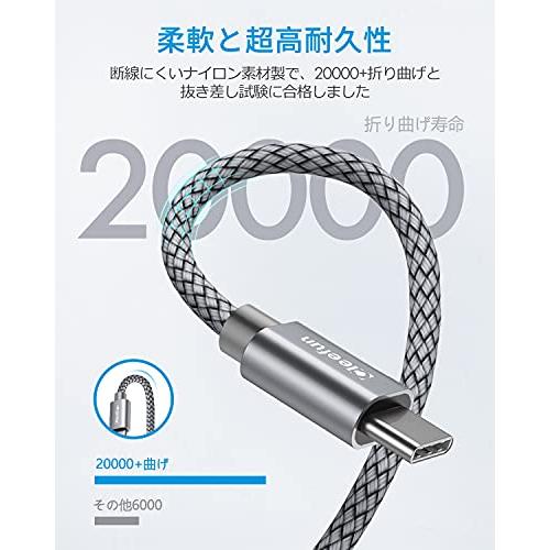 USB C ケーブル【1m 3本】タイプCtoC ケーブル PD対応 60W急速充電 USB C to C ケーブル iPad mini 6 2021、MacBook、iPad Pro 2018、Galaxy S24 S23｜shop-chocolat｜07