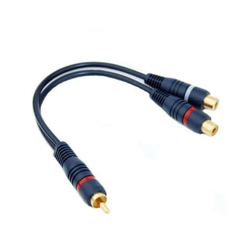 RCA ケーブル Y型 分岐 オーディオケーブル RCA(オス) to 2RCA RCA ケーブル Y型 分岐 オーディオケーブル RCA(オス) to 2RCA