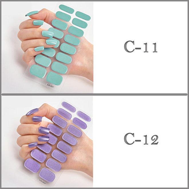 P5倍 ネイルシール 簡単 貼るだけ ジェルネイル 3d マニキュア セルフネイル ネイルステッカー シンプル 単色 ラメ フレンチ 1a005 ショップクレア 通販 Yahoo ショッピング