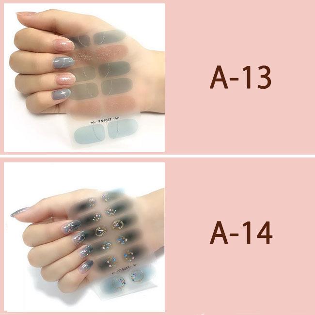 ネイルシール ジェルネイル 貼るだけ 3D マニキュア 12爪 セルフネイル