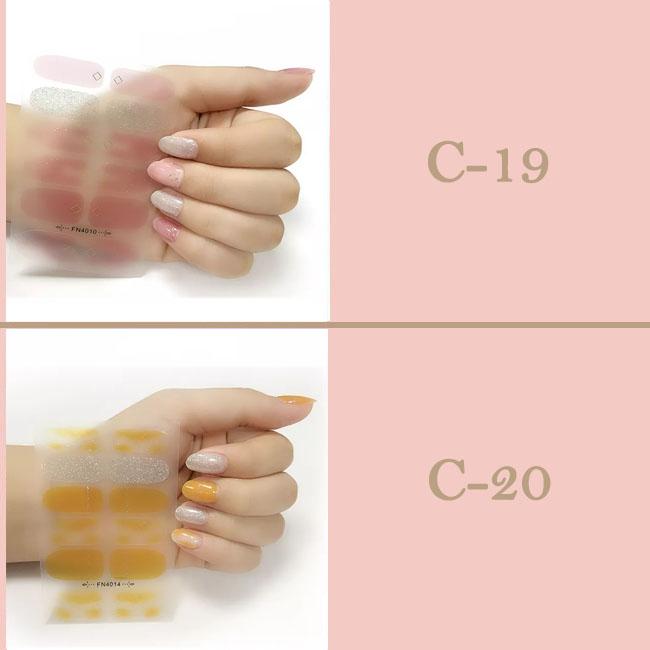 ネイルシール ジェルネイル 貼るだけ 3D マニキュア 12爪 セルフネイル