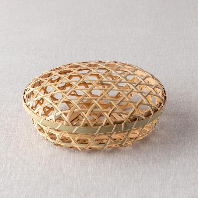 5個セット 2色丸かご フタ付 竹かご お弁当 テイクアウト容器 ギフト用