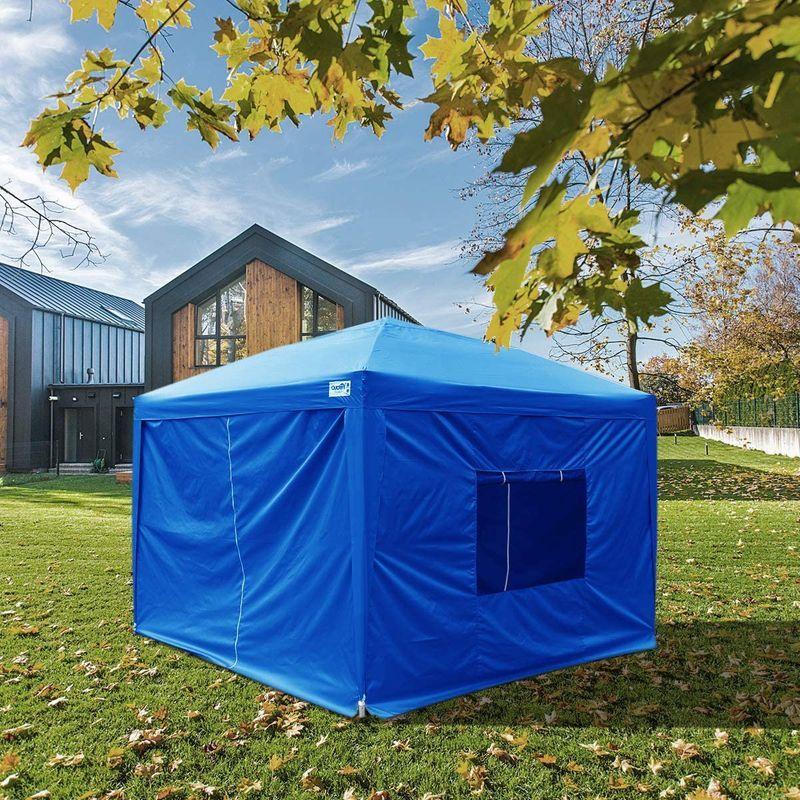 Quictent ワンタッチテント タープ 4枚サイドメッシュスクリーン付