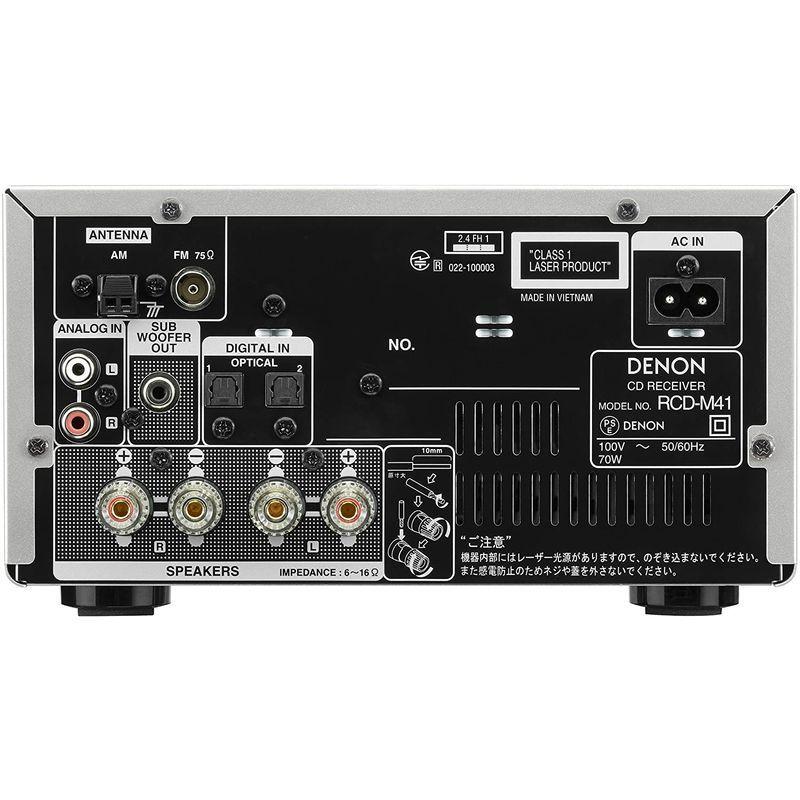 デノン Denon RCD-M41 ワイドFM AM/FMラジオチューナー ディスクリートアンプ搭載 Bluetooth?対応 CDレシーバ ワイドFM Denon RCD M41 AM/FMラジオチューナー ディスクリートアンプ搭載 Bluetooth 対応 CDレシーバ