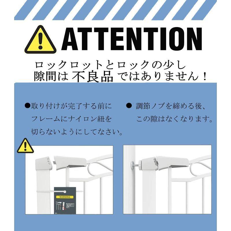 Mornyray ベビーゲート ベビーフェンス 突っ張り式 オートクローズ機能 ペットゲート セーフティー 安全ゲート 扉開閉式 ペット柵 ベビーゲート ベビーフェンス 突っ張り式 オートクローズ機能 ペットゲート セーフティー 安全ゲート 扉開閉式 ペット柵