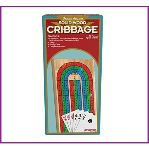 【新作入荷!!】 Classics Family Cribbage Pegs【並行輸入品】 for Compartment Storage Built-In with Board Track 3 Continuous Wood Solid - ボードゲーム