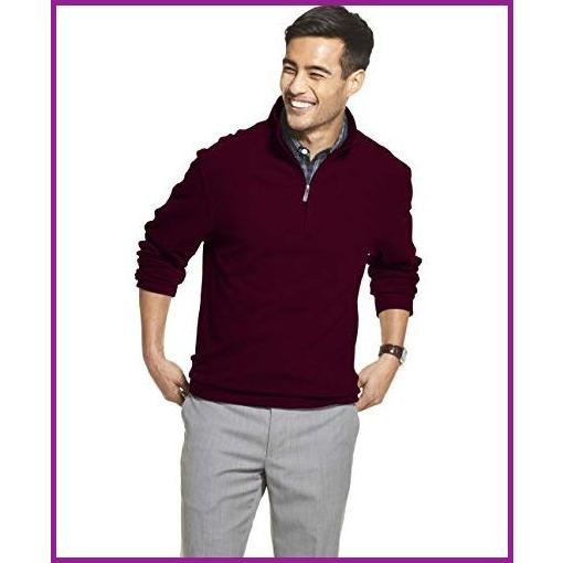 激安品 Van Heusen Men S Slim Fit Never Tuck Long Sleeve 1 4 Zip Solid Spiced Currant Small 並行輸入品 ファッション販売中 Htvnepal Com