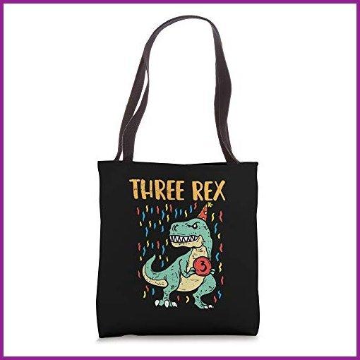 ★決算特価商品★ Three Bag【並行輸入品】 Tote Gift Boys Birthday 3rd Old Year 3 Dinosaur Trex Rex リュックサック