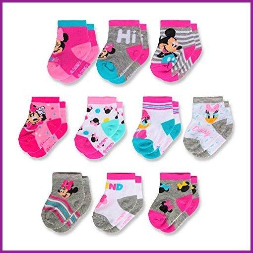 当店在庫してます！ Baby Disney Newborn,?Minnie Months【並行輸入品】 12-24 Age Pink, Dark Old, 0-24 Sock?for?Girls Mouse?10-Pack?Infant シャツ、ブラウス