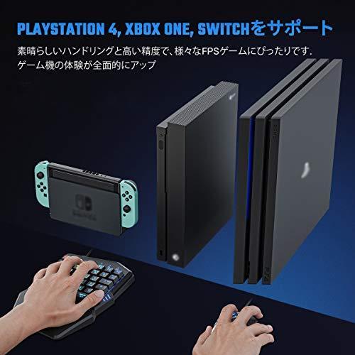 ゲーミングキーボードとゲーミングマウスセット アダプタ PS4 / Switch/Xbox One 対応, IFYOO KMAX2 Plus 有線接続｜shop-daiou-002｜02