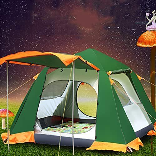 キャンプテント、屋外3?4人用テントダブルデッキファミリーレジャーパーク防雨キャンプテント、ポータブル防水テントを簡単に構築でき、アウトドアアクティビ｜shop-daiou-002｜06
