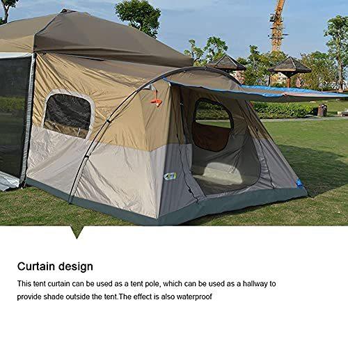 キャンプテント8-10人軽量ファミリーキャンプテント防水UV耐性屋外折りたたみ式テント、設置が簡単｜shop-daiou-002｜03