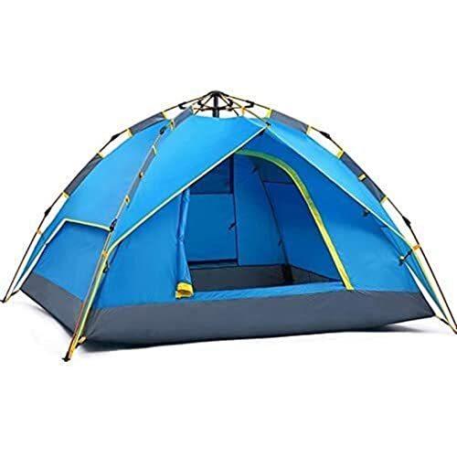 キャンプテントポップアップキャンプテント自動インスタントファミリーテント厚く防雨屋外テント防水バックパッキングテント簡単なセットアップ軽量 セットアップ