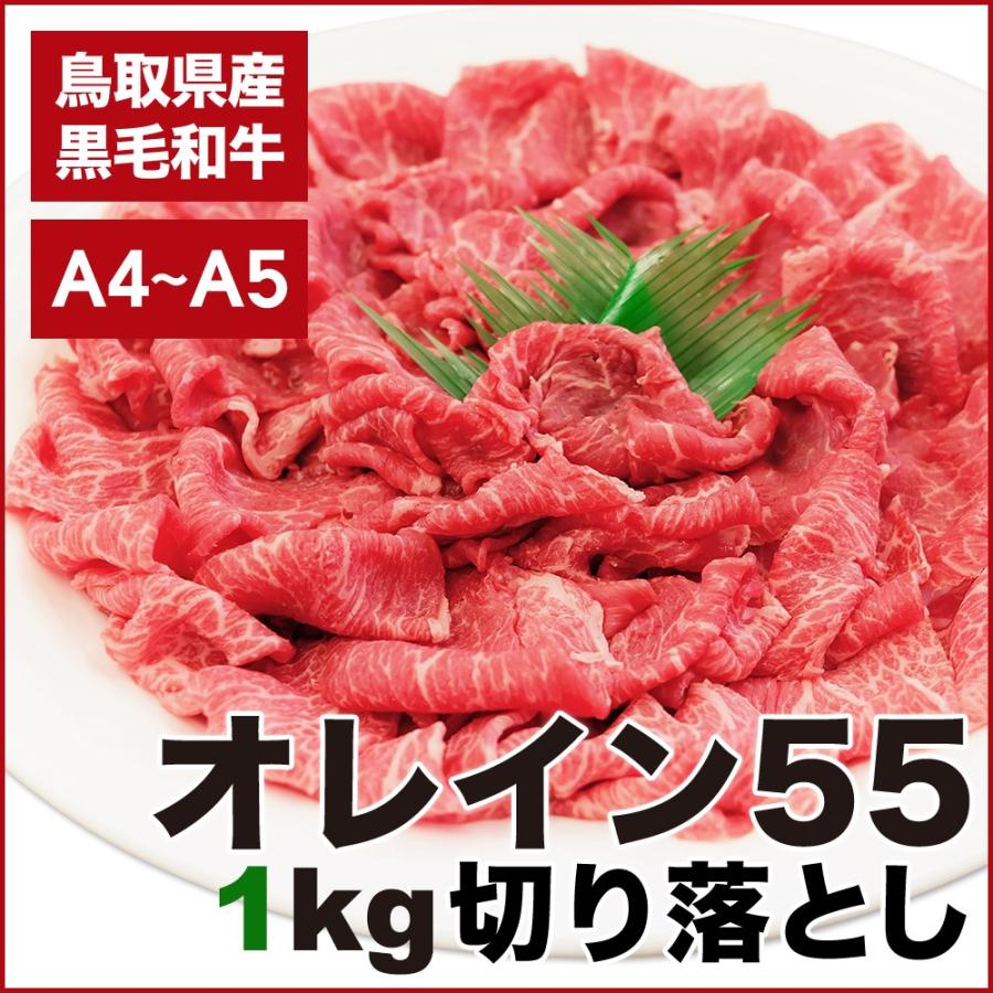 鳥取和牛オレイン55切り落とし1kg(冷凍)