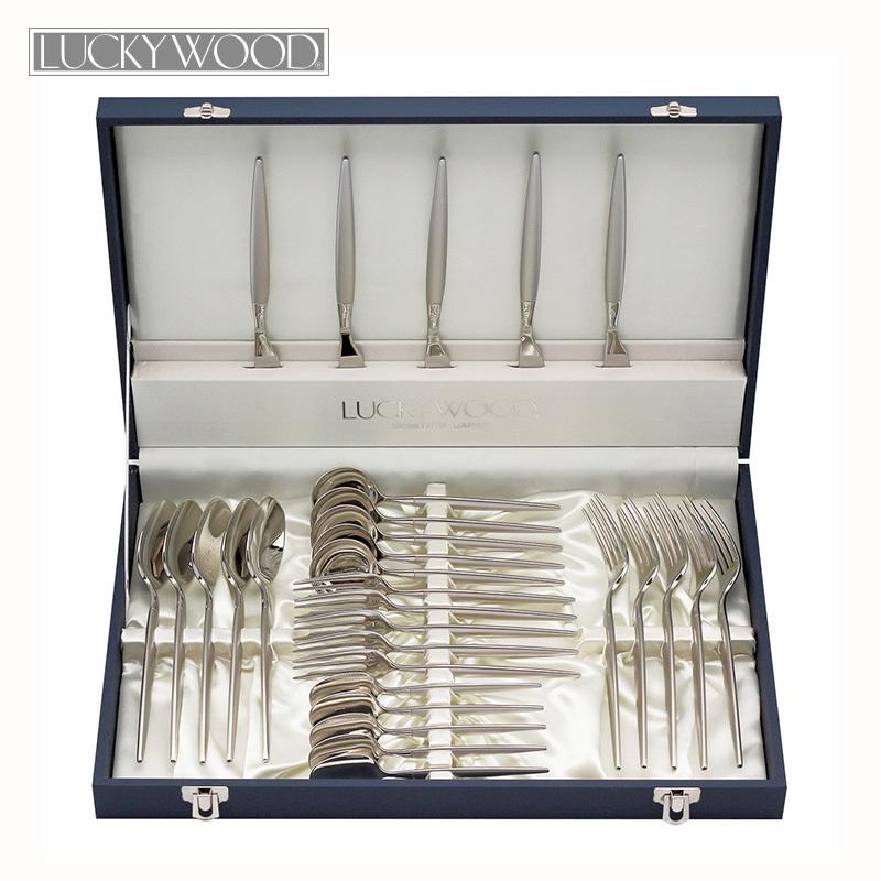 ラッキーウッド　カトラリーセット　スカンジナビア　ディナーセット〈30本セット〉 LUCKY WOOD（ラッキーウッド） カトラリーセット ナイフ フォーク