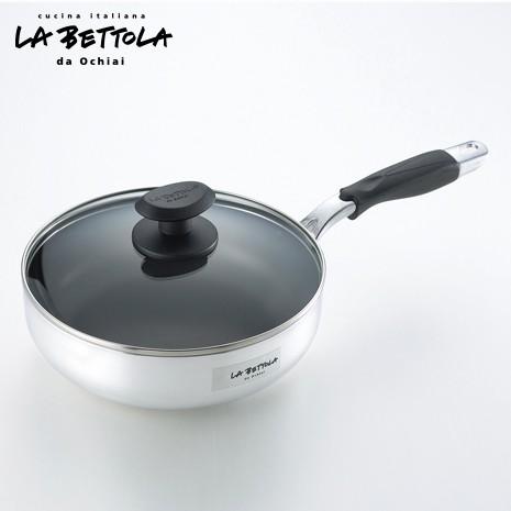 タマハシ フライパン LA BETTOLA 落合 務 IH200V対応 フタ付 アルミ