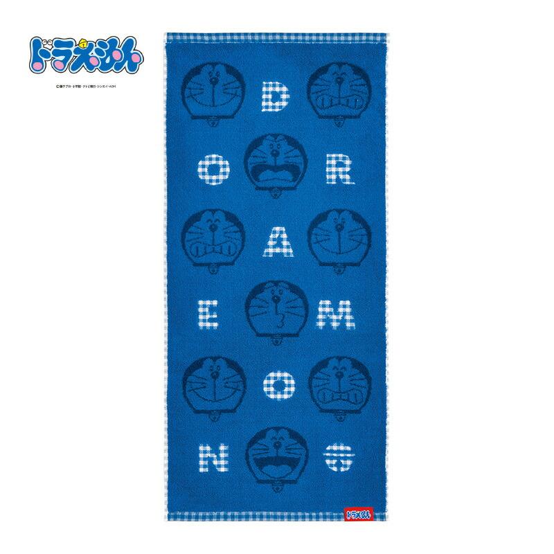 ドラえもん フェイスタオル ドラえもんギンガム DR-1024 約34×75cm