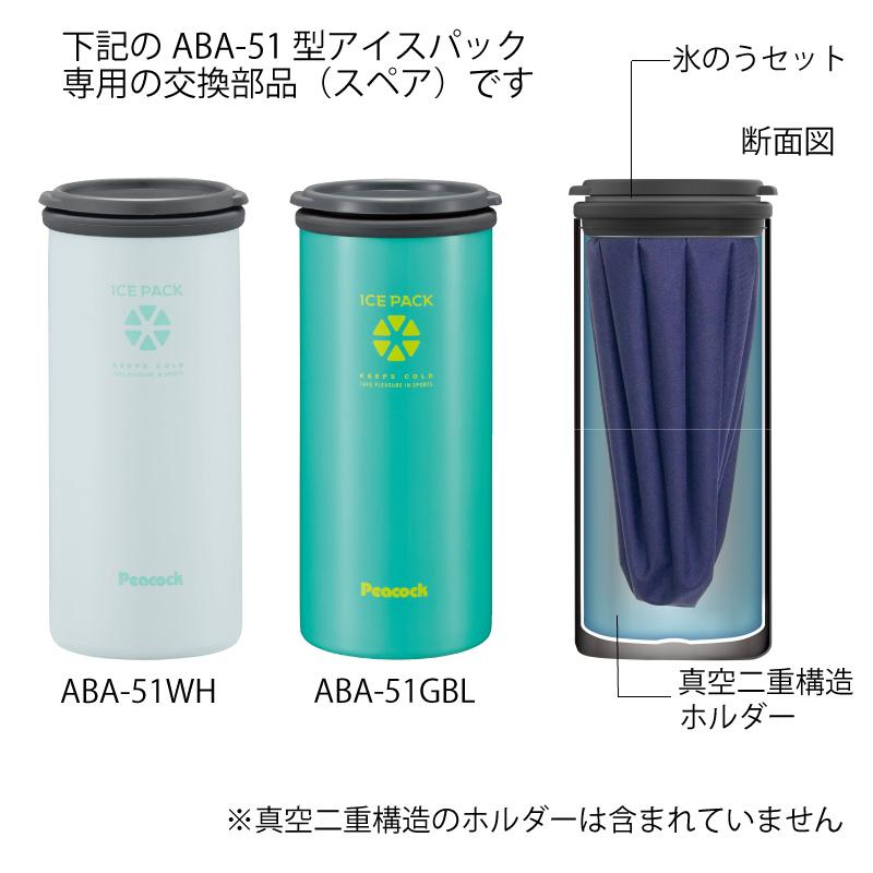 ピーコック魔法瓶工業 交換用氷のうセット ABA-51型用 ひんやりグッズ
