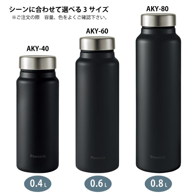 ピーコック魔法瓶工業 ステンレスボトル スクリューマグタイプ 0.8L