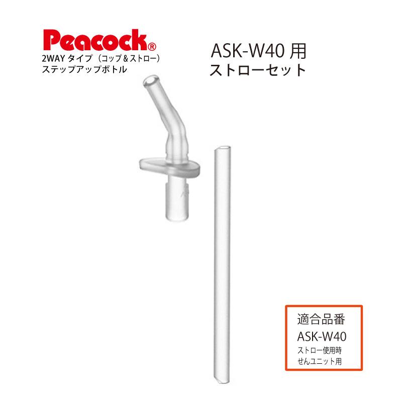 ピーコック魔法瓶工業 ASK-W40 用ストローセット ZSA-40(ASK-STS) 2WAY