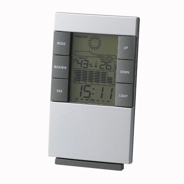置き時計 多機能時計 ウェザー インフォクロック 6115-22 時計