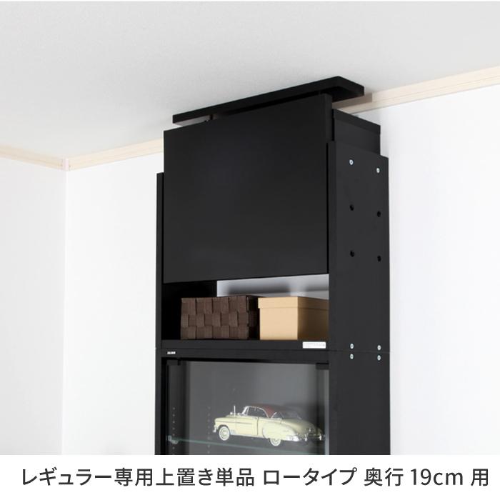 寄せあわせ仕合わせ用オプション品 コレクションラックレギュラー専用上置き 置き目手あい 奥ふかさ19珊用 図形容れもの用 寄せあわせゲーム盤用 インテリア雑貨-コレクションボックス