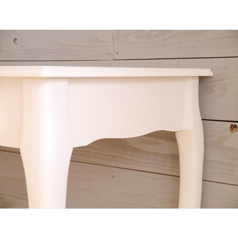 デスク 白 猫脚 幅90 奥行き45 高さ70 書斎デスク 引き出し付き 北欧