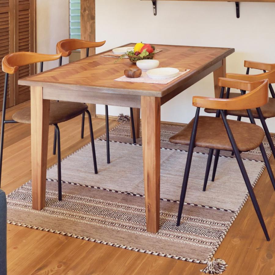 ヘリンボーン テーブル ヘリンボーン天板 ダイニングテーブル Grammy(グラミー) 幅80cmの通販