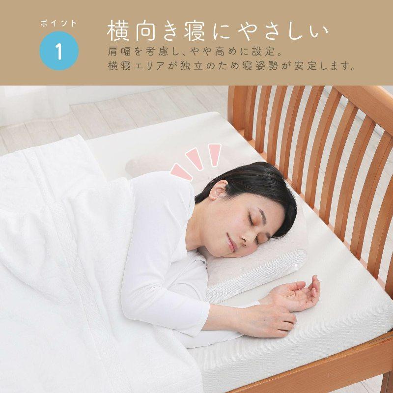 西川 睡眠博士 横寝サポート枕 56×38 E3502 枕 ピロー 横寝 まくら 肩こり 首こり マクラ 仰向き 横向き 高さ調節 高さ 調整 できる nishikawa |  | 03
