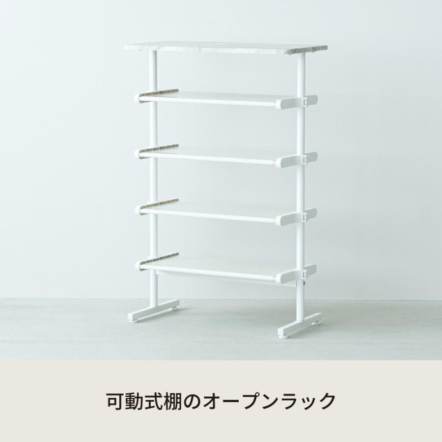 可動棚ラック 幅60 奥行30 高さ92cm  シューズボックス 下駄箱 棚板 高さ調整 玄関収納 スリム コンパクト 収納棚 大容量 薄型 マルチ収納 収納ラック_1