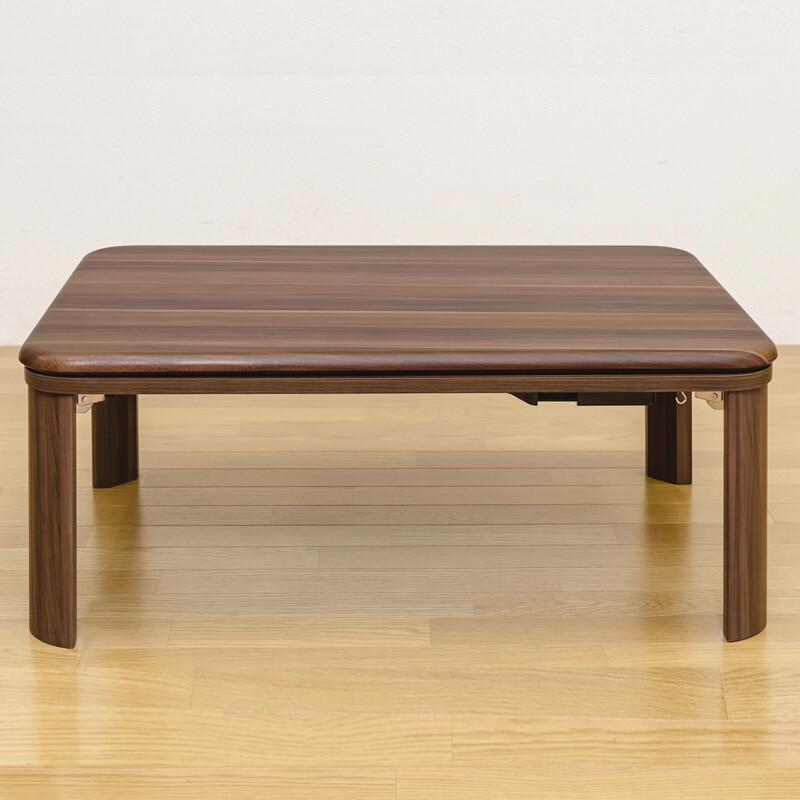 こたつテーブル 長方形 90×60 家具調折脚フラットヒーターコタツ