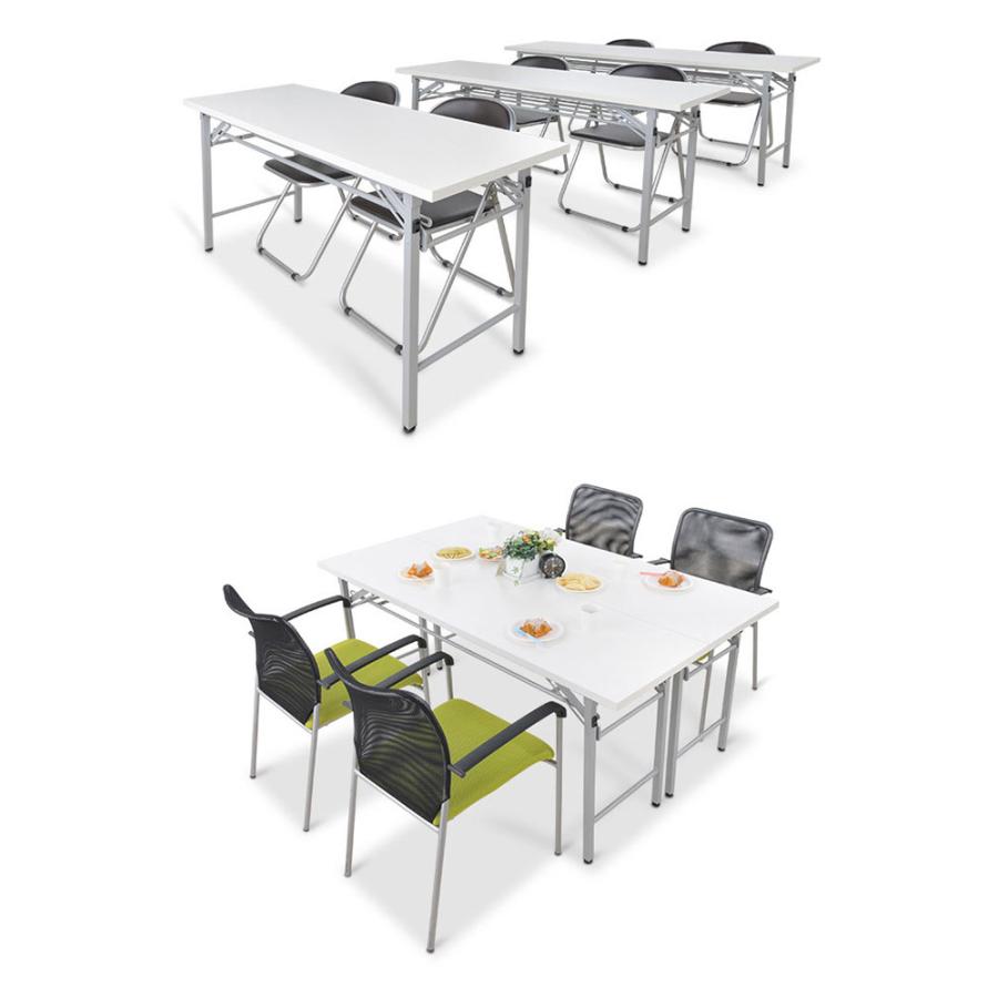 会議用テーブル 会議テーブル オフィスデスク 折りたたみテーブル 幅