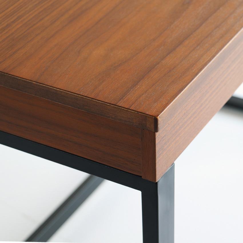 デスク 1200 ウォールナット 引き出し付き 幅120 奥行き60