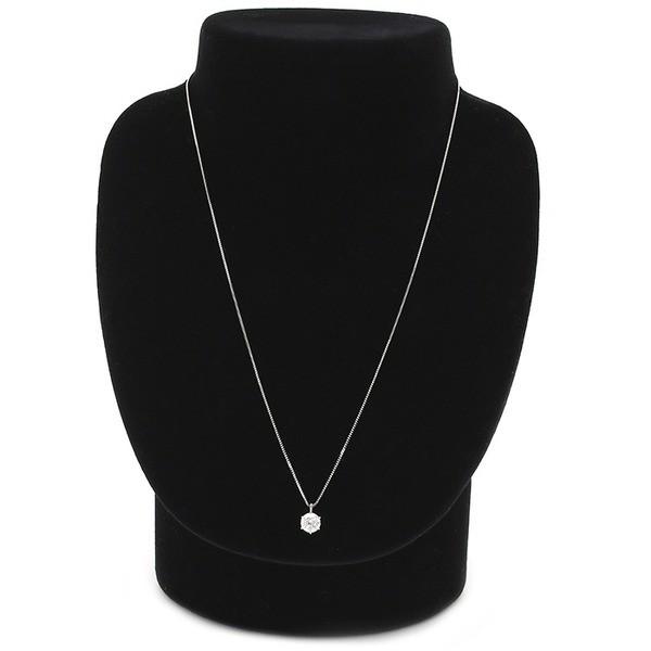 【国産】 ダイヤモンドペンダント/ネックレス 一粒 大粒 プラチナ Pt900 1ct ダイヤネックレス 6本爪 Iカラーアップ I1アップ 鑑定書付き 【3383299362】(122282円)